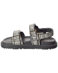 Dior Dioract Canvas & Leather Sandal