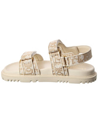 Dior Dioract Canvas & Leather Sandal
