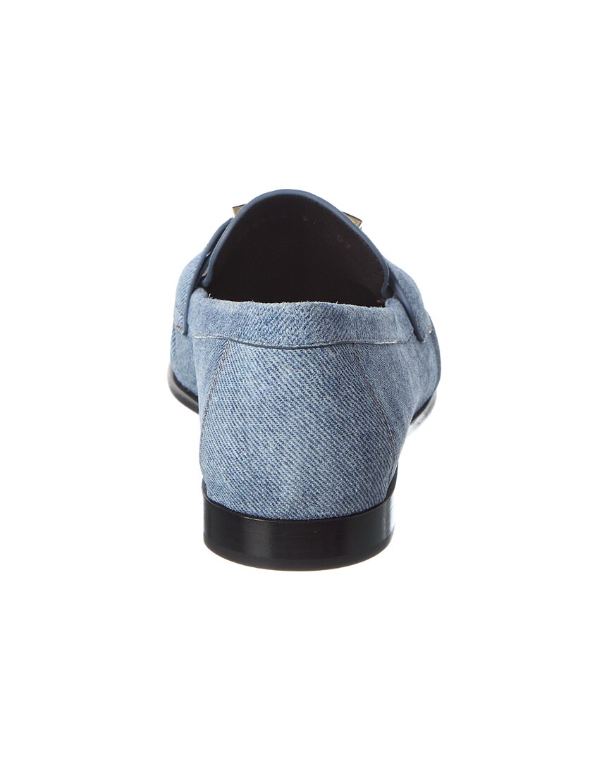 Fendi Baguette Denim Loafer