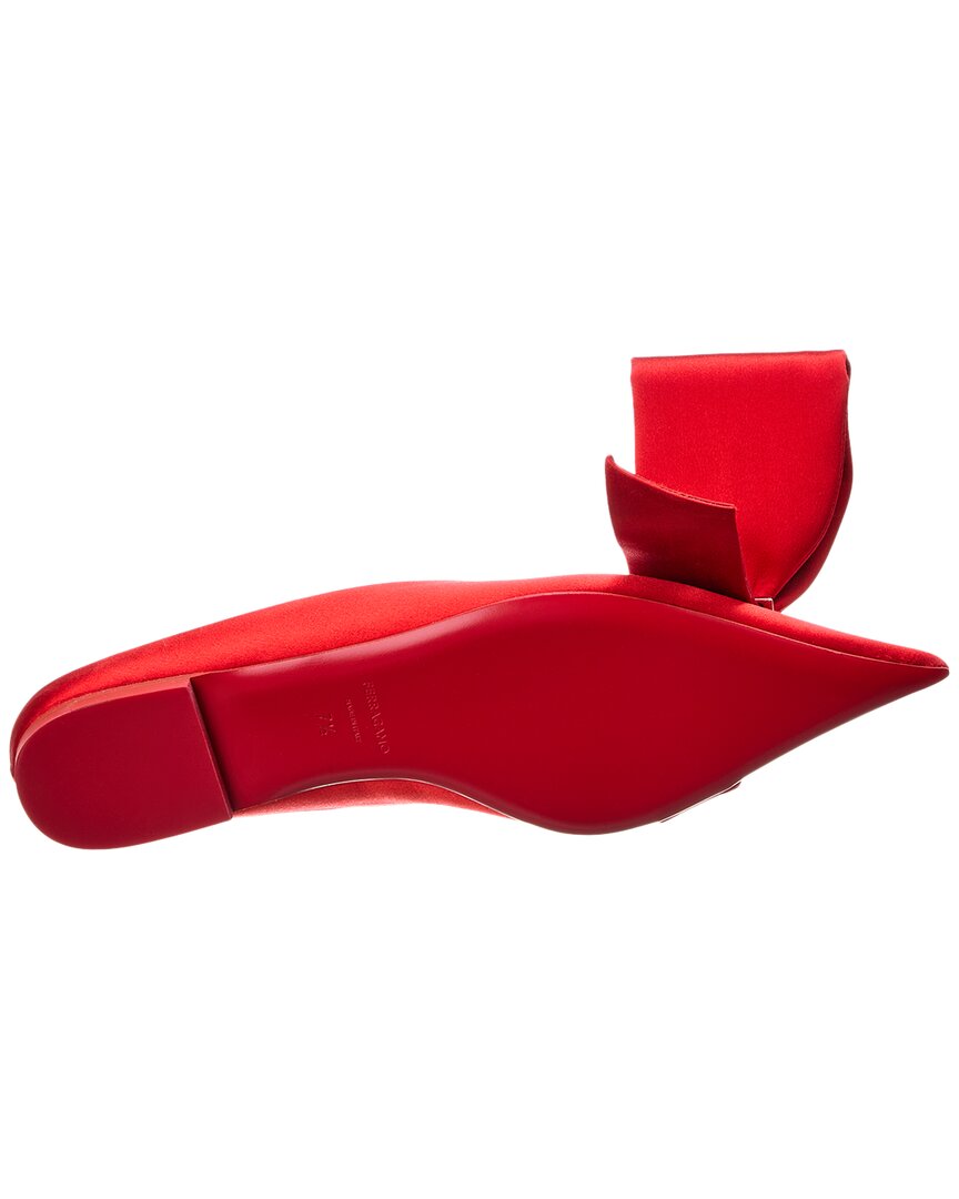 Ferragamo Emii T Satin Flat