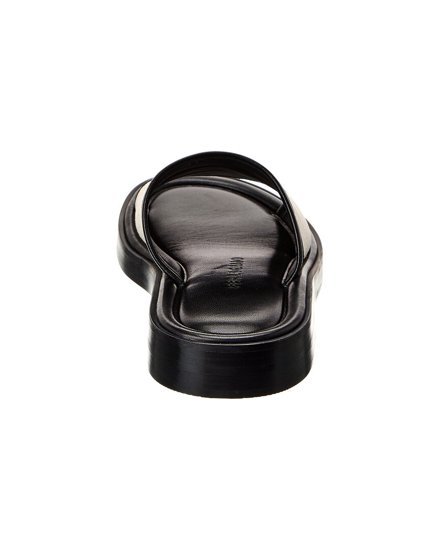 Ferragamo Canvas & Leather Slide