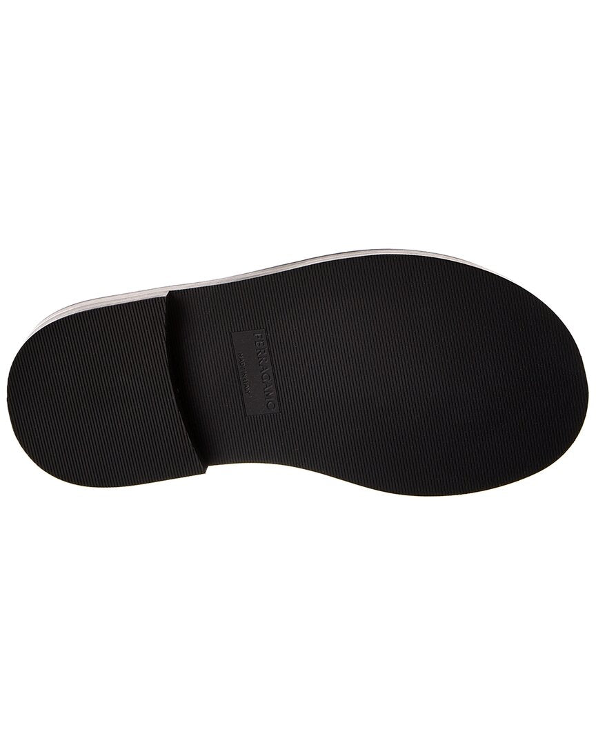 Ferragamo Canvas & Leather Slide