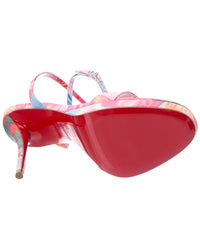 Christian Louboutin Miss Z Queen 100 Canvas Sandal