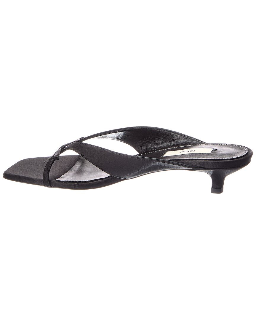 Toteme Bow Satin Sandal