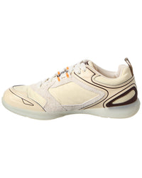 Burberry Matrix Spot Canvas & Leather Sneaker