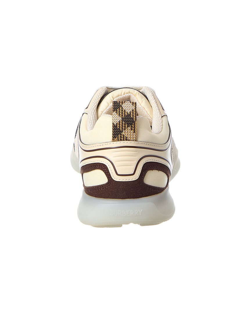 Burberry Matrix Spot Canvas & Leather Sneaker