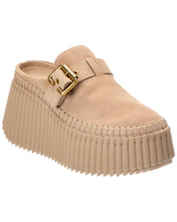 Chloé Chloé Nama Suede Wedge Mule