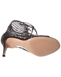 Gianvito Rossi Helena 85 Mesh & Leather Bootie