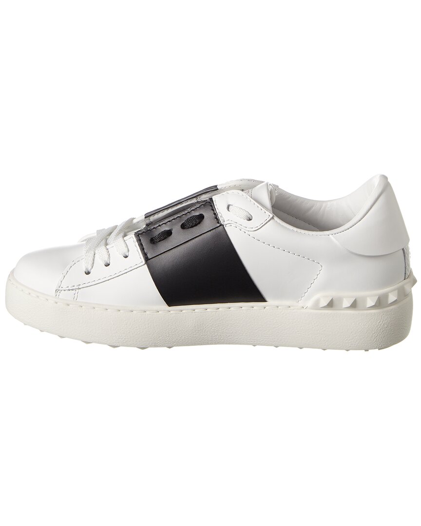 Valentino Rockstud Open Leather Sneaker