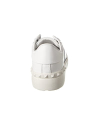 Valentino Rockstud Open Leather Sneaker