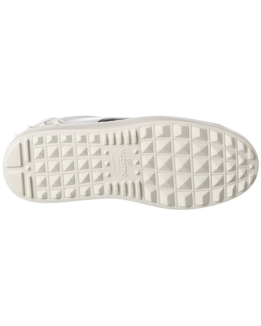 Valentino Rockstud Open Leather Sneaker