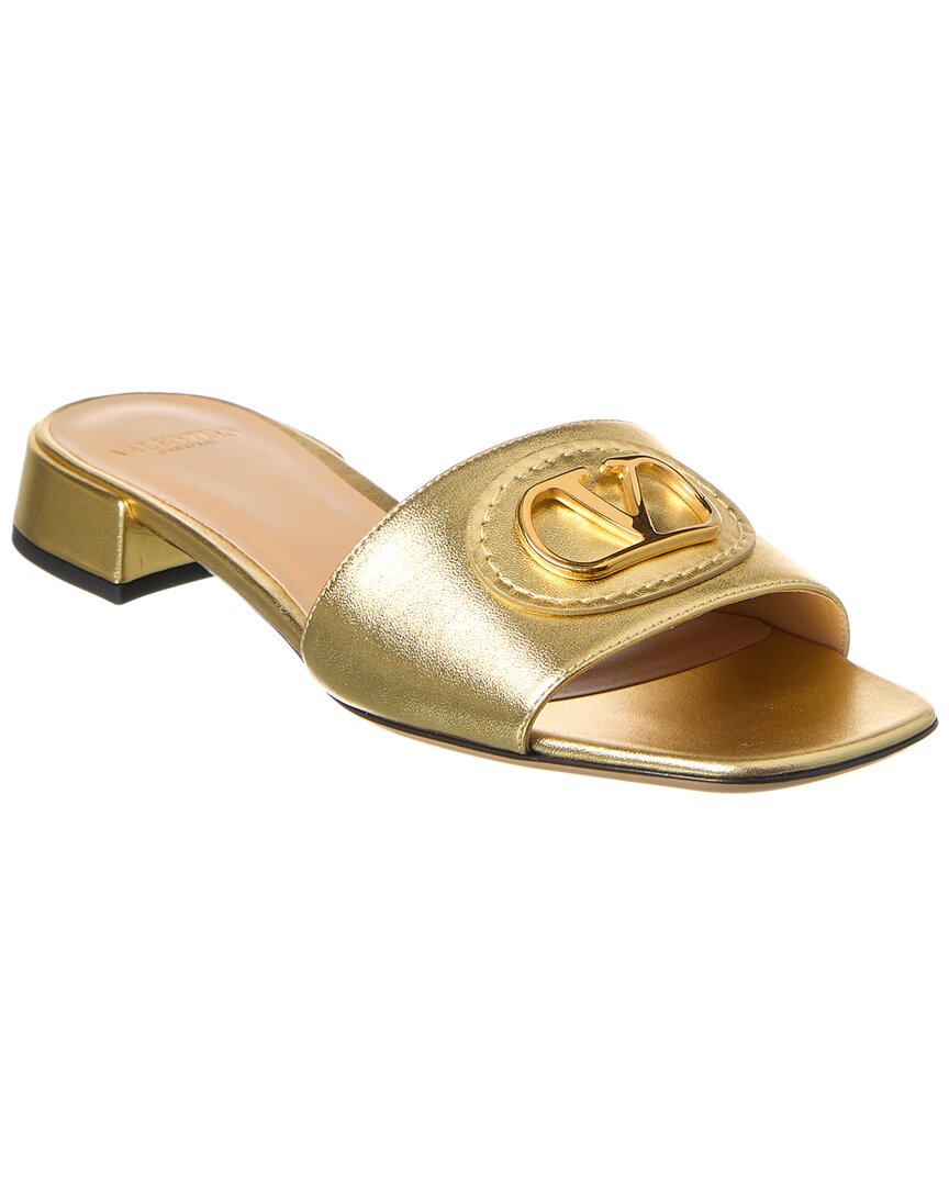 Valentino Vlogo Leather Sandal