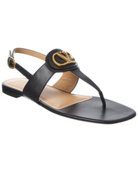 Valentino Vlogo Signature Leather Sandal
