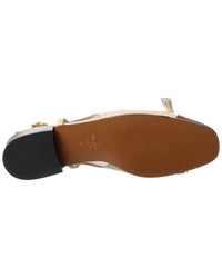 Valentino Valet Du Roi Leather Slingback Ballerina Flat