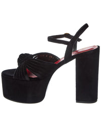 Valentino Crasher 125 Velvet Platform Sandal