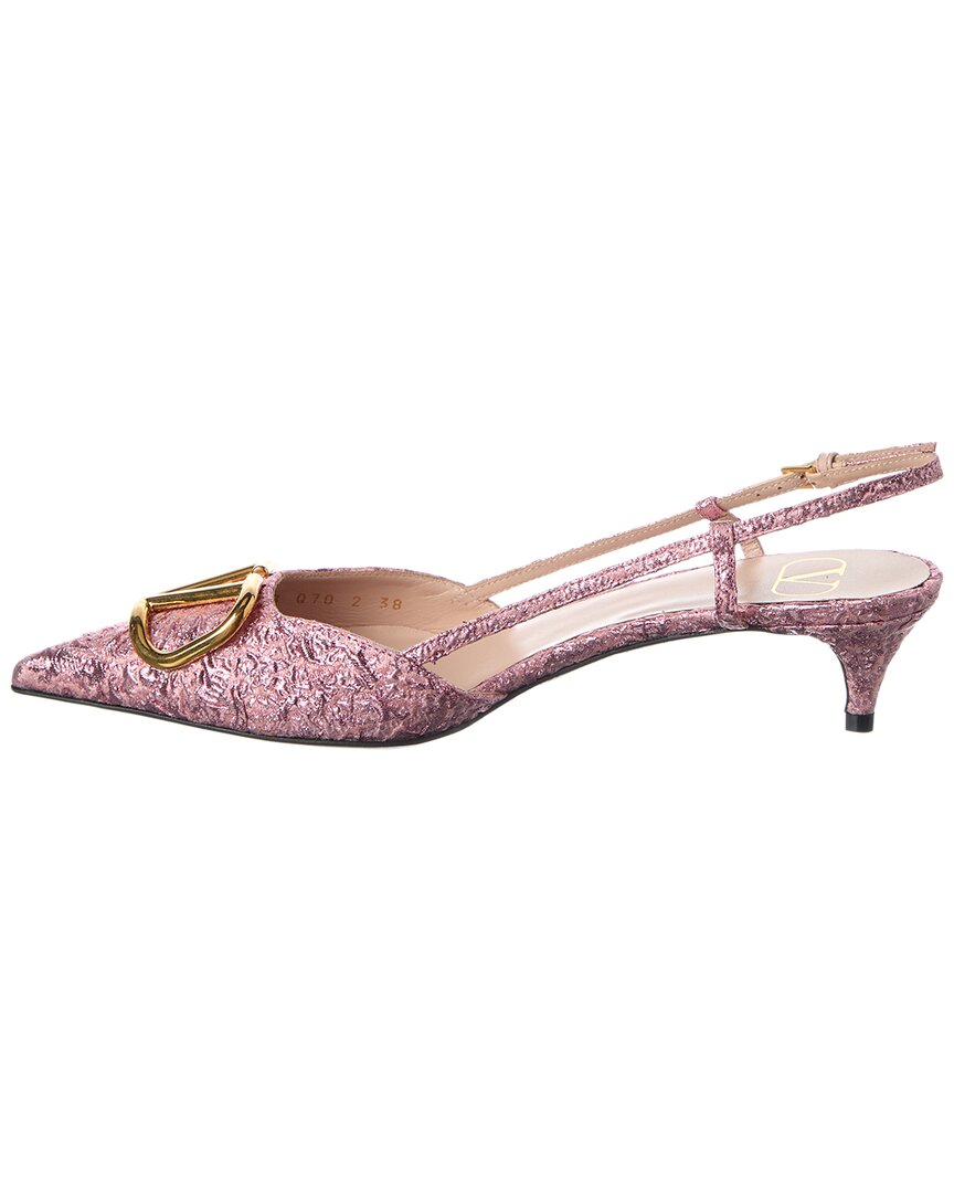 Valentino Vlogo 40 Jacquard Slingback Pump