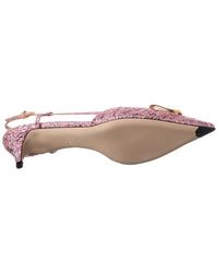 Valentino Vlogo 40 Jacquard Slingback Pump