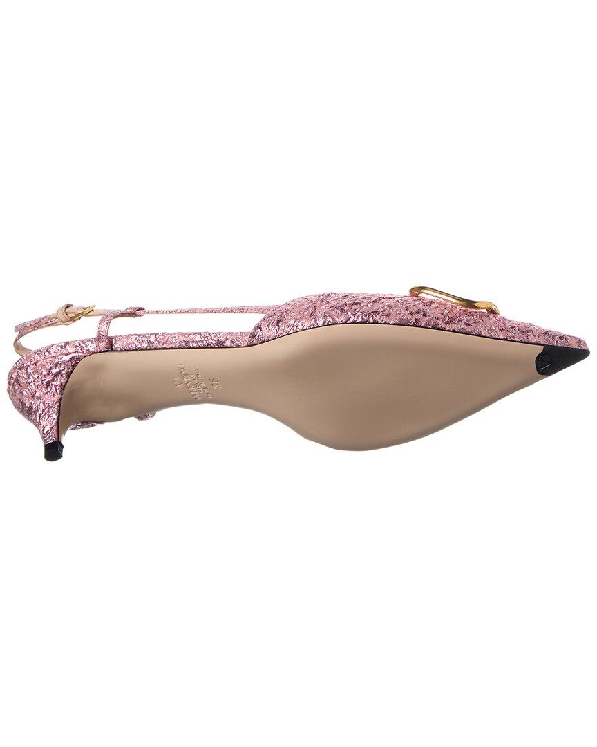 Valentino Vlogo 40 Jacquard Slingback Pump