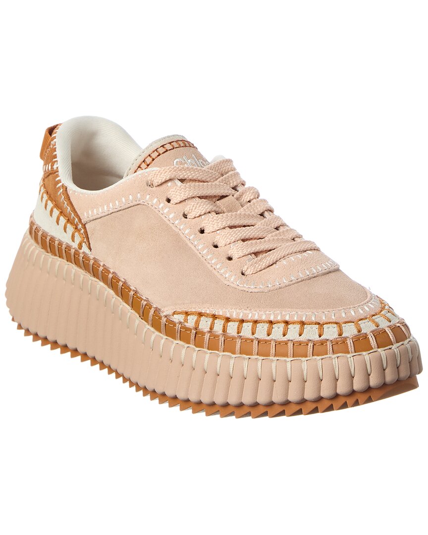 Chloé Nama Leather & Suede Sneaker