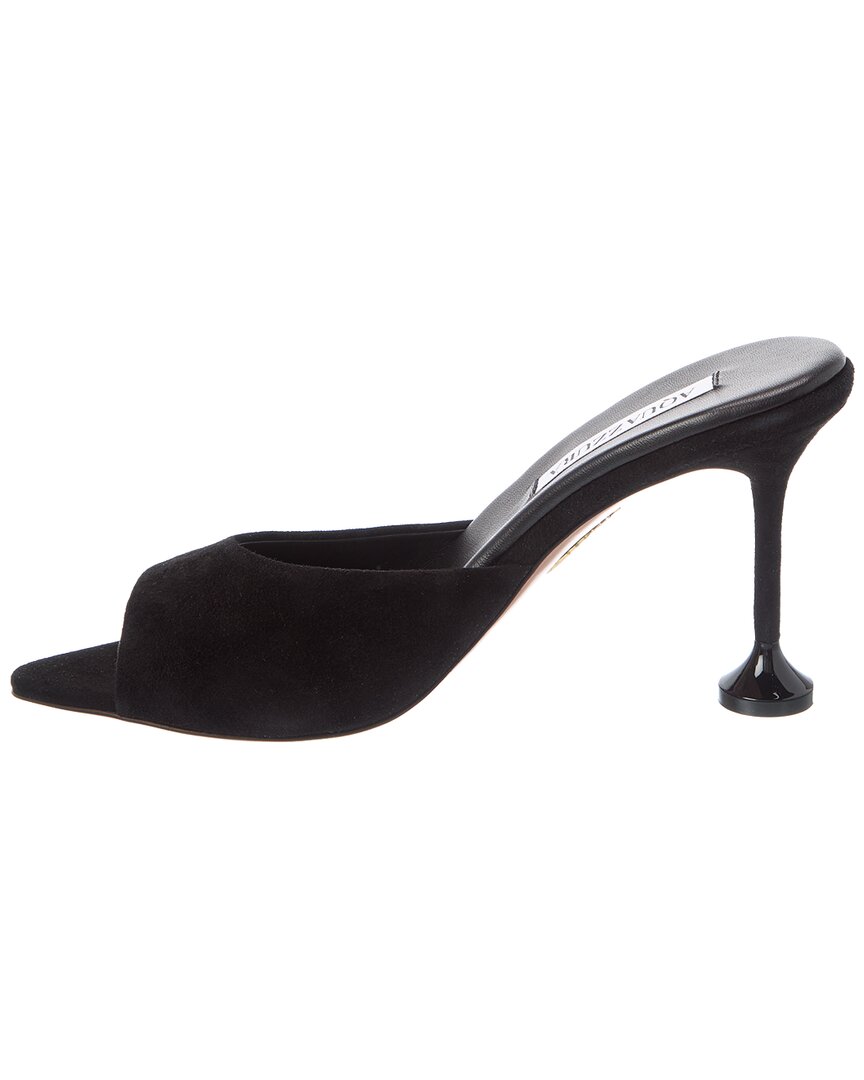 Aquazzura Bisous 85 Suede Mule