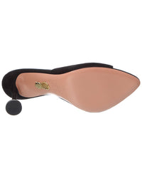 Aquazzura Bisous 85 Suede Mule