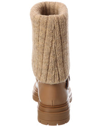 Gianvito Rossi Gianvito Rossi Thurso 20 Knit & Leather Boot
