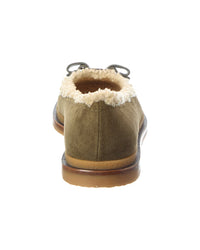 Ferragamo Ferragamo Varina Suede & Wool Ballet Flat