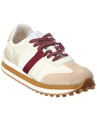 Ferragamo Iulia Suede-Trim Sneaker