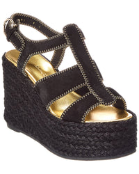 Ferragamo Renee Suede Wedge Sandal