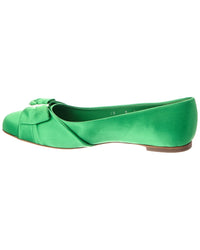 Ferragamo Varina Satin Ballet Flat