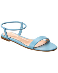 Gianvito Rossi Jaime Leather Sandal Blue