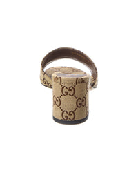 Gucci Horsebit Gg Canvas Sandal