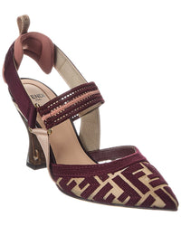 Fendi Colibri Ff Mesh Slingback Pump