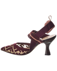 Fendi Colibri Ff Mesh Slingback Pump