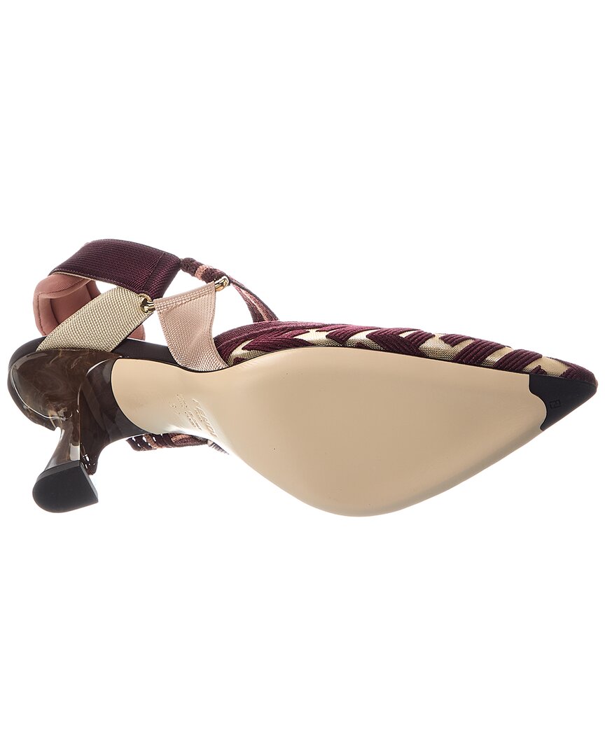 Fendi Colibri Ff Mesh Slingback Pump