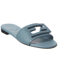 Fendi Ff Baguette Leather Sandal