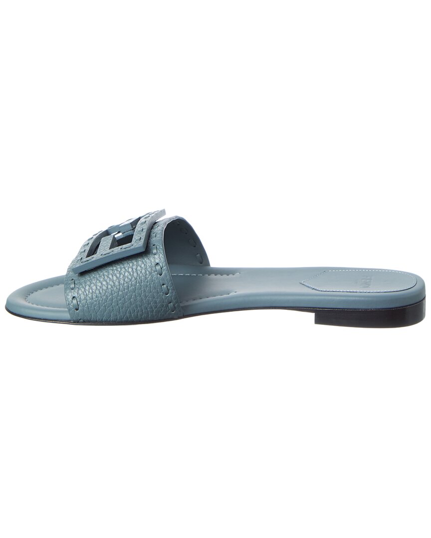 Fendi Ff Baguette Leather Sandal