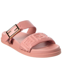 Fendi Feel Leather & Rubber Sandal