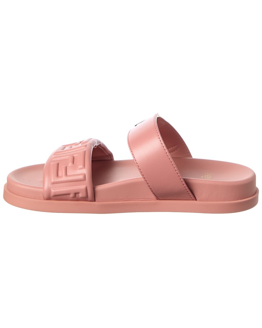 Fendi Feel Leather & Rubber Sandal