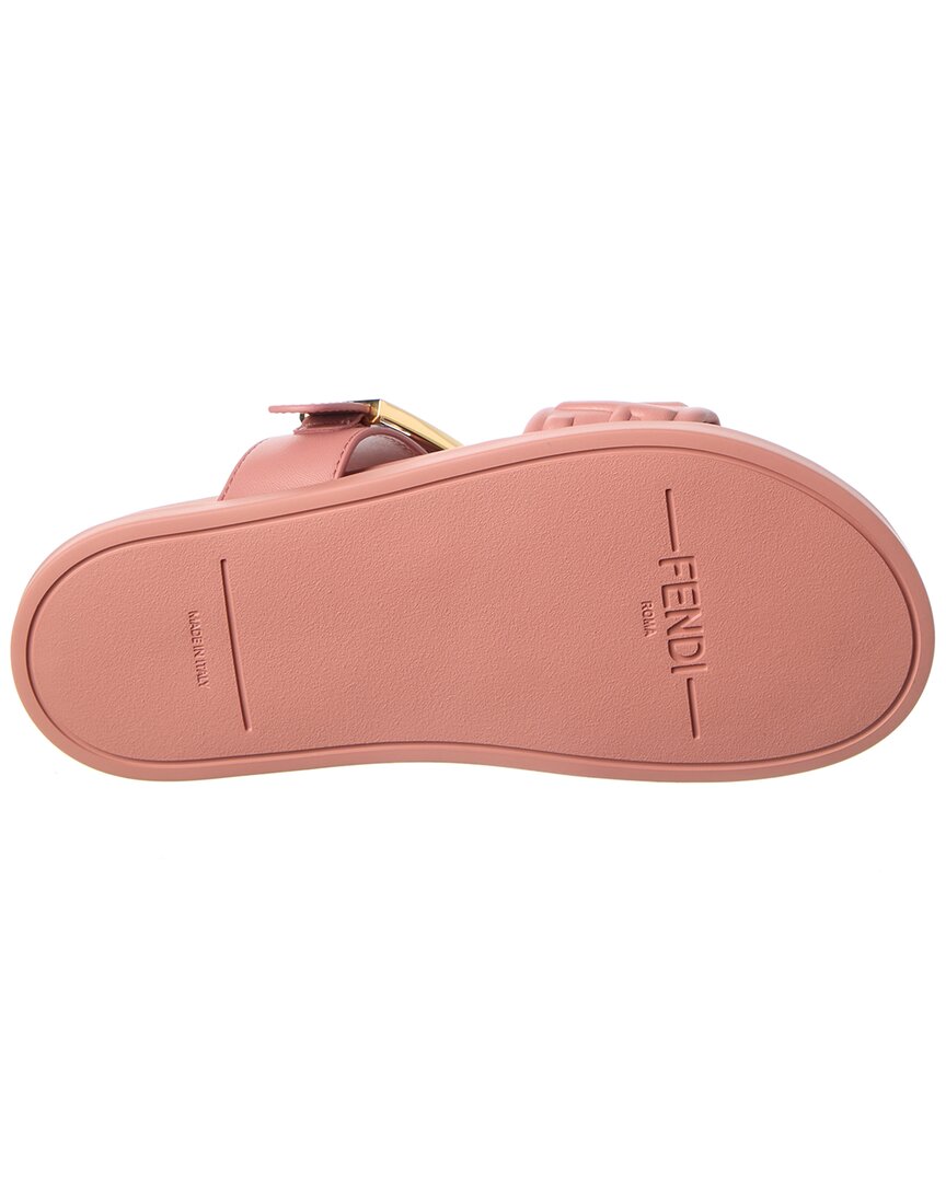 Fendi Feel Leather & Rubber Sandal
