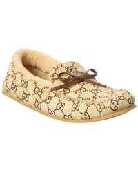 Gucci Gucci Driver Wool & Leather Loafer