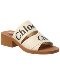Chloe Woody Linen Sandal