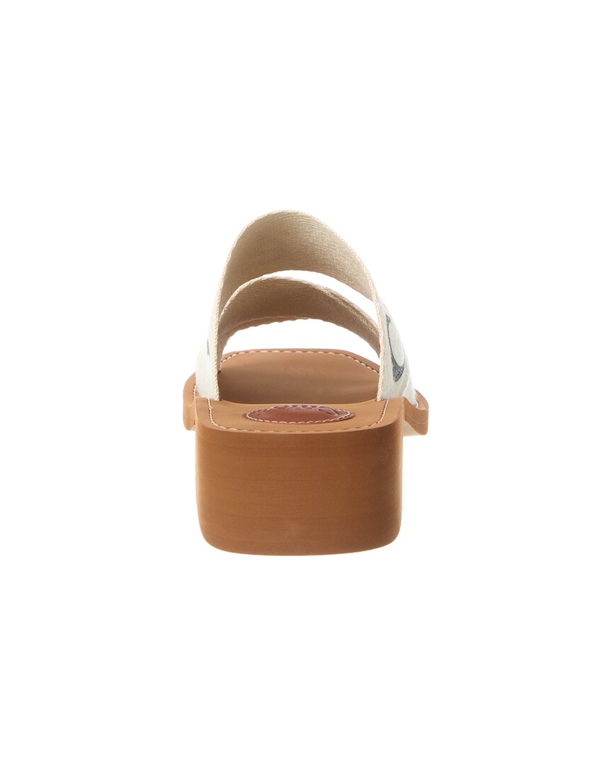 Chloe Woody Linen Sandal