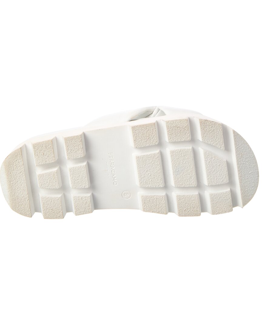 Ferragamo Air Lug Leather Sandal