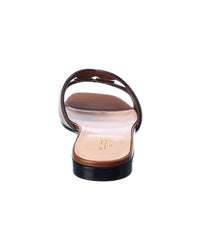 Gucci Interlocking G Cutout Leather Sandal