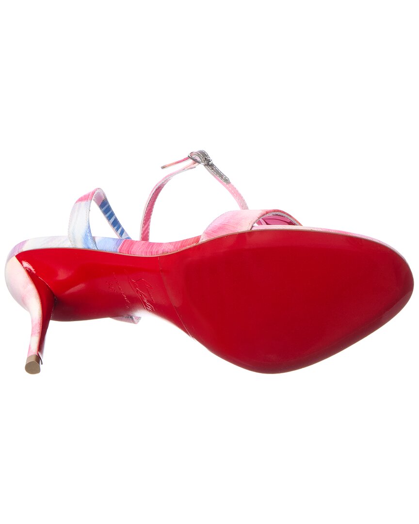Christian Louboutin Miss Z 80 Canvas Sandal