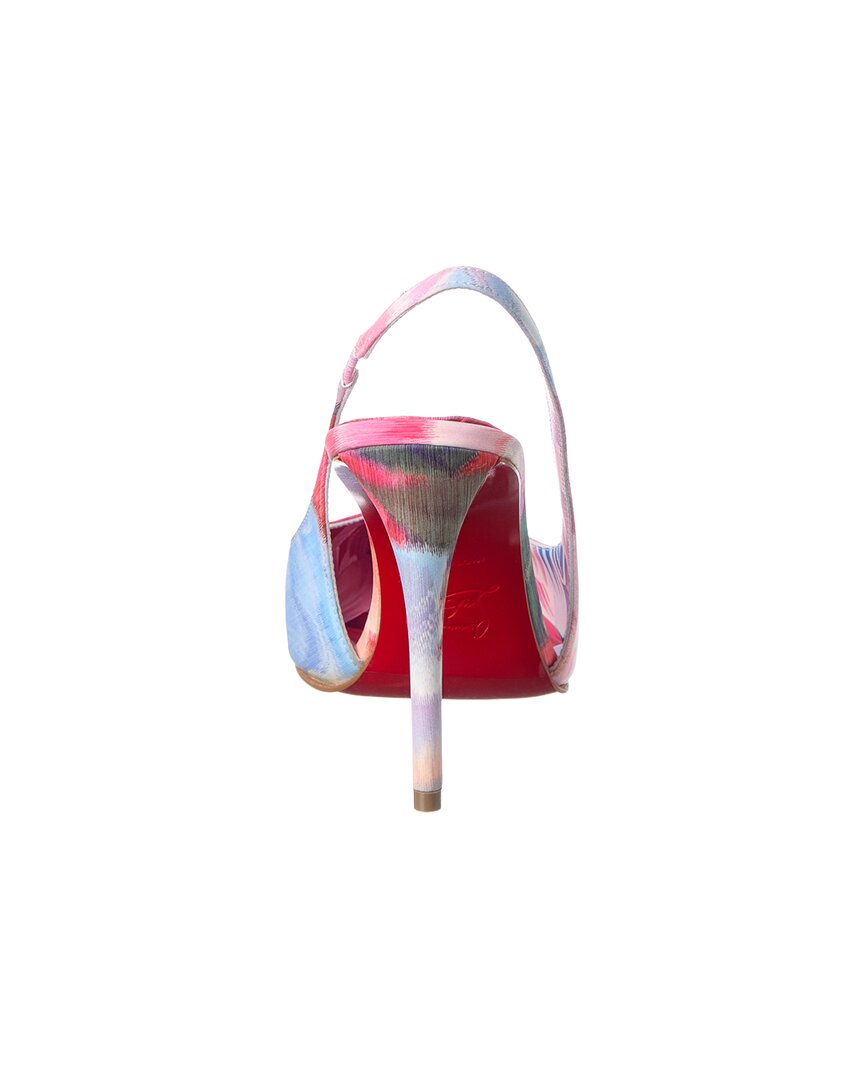 Christian Louboutin Miss Z Canvas Slingback Pump