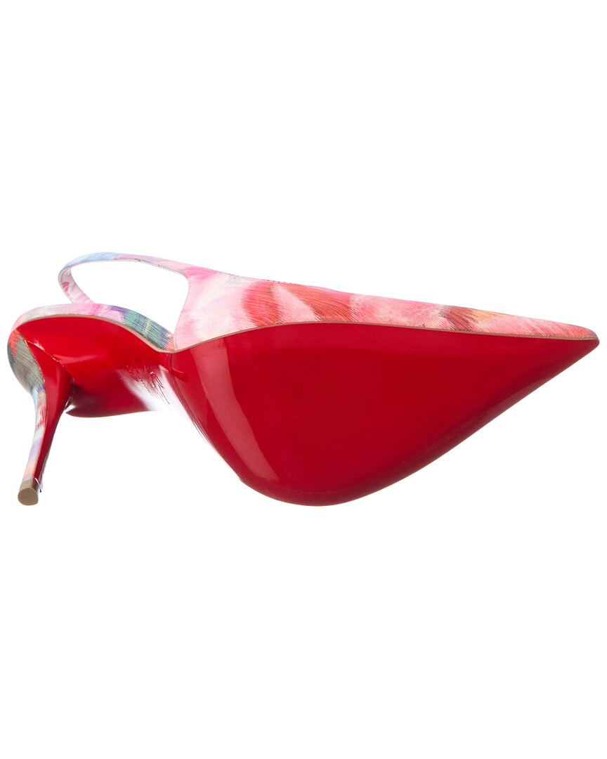 Christian Louboutin Miss Z Canvas Slingback Pump