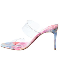 Christian Louboutin Just Nothing 85 Vinyl & Canvas Sandal