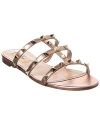 Valentino Rockstud Caged Leather Sandal